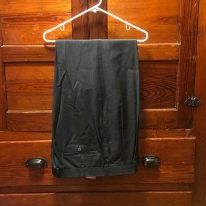 Men's Zanella charcoal pleated/cuffed 38/30 pants